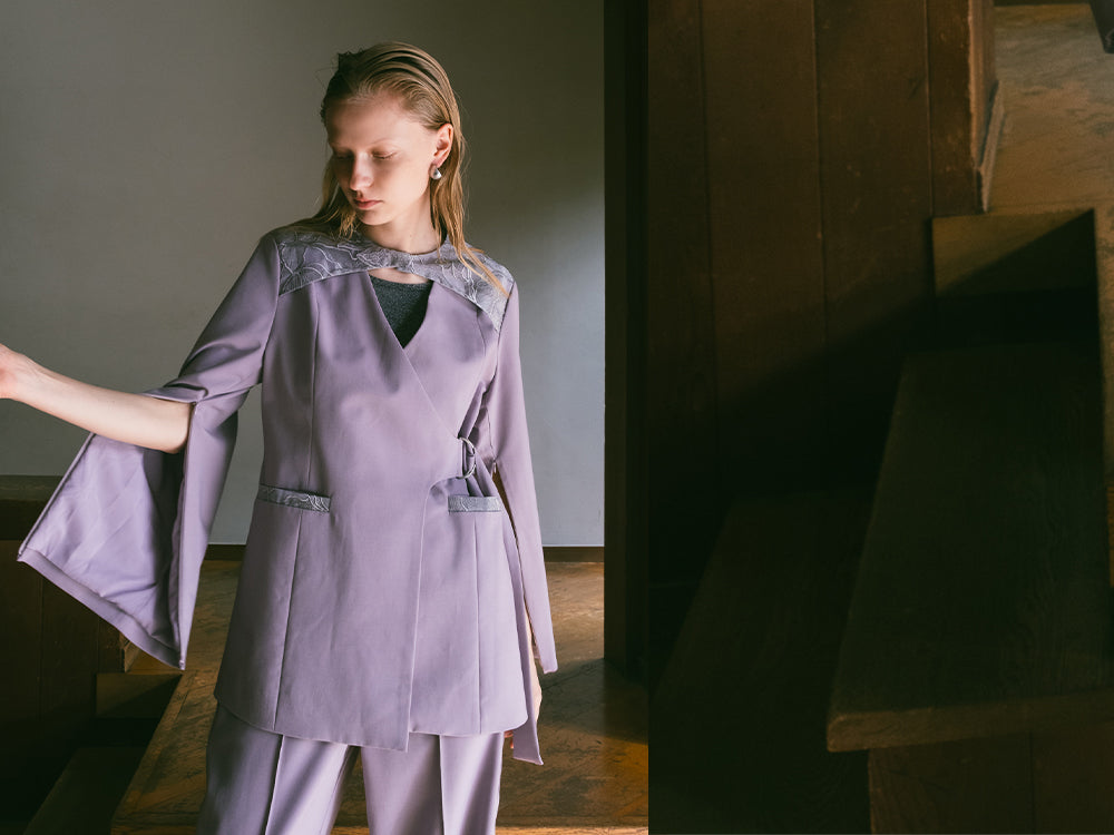 涼しげなスリーブデザイン