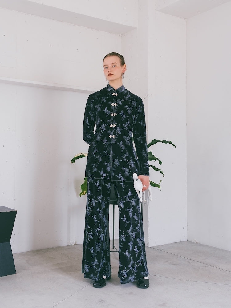 サハラ sahara 24AW Velours China Hook Shirt