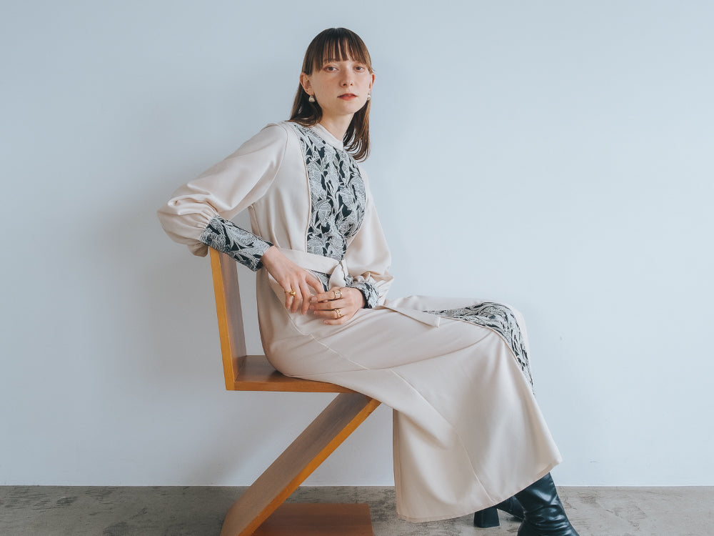 ワンピースCenter Jacquard Shirt Dress