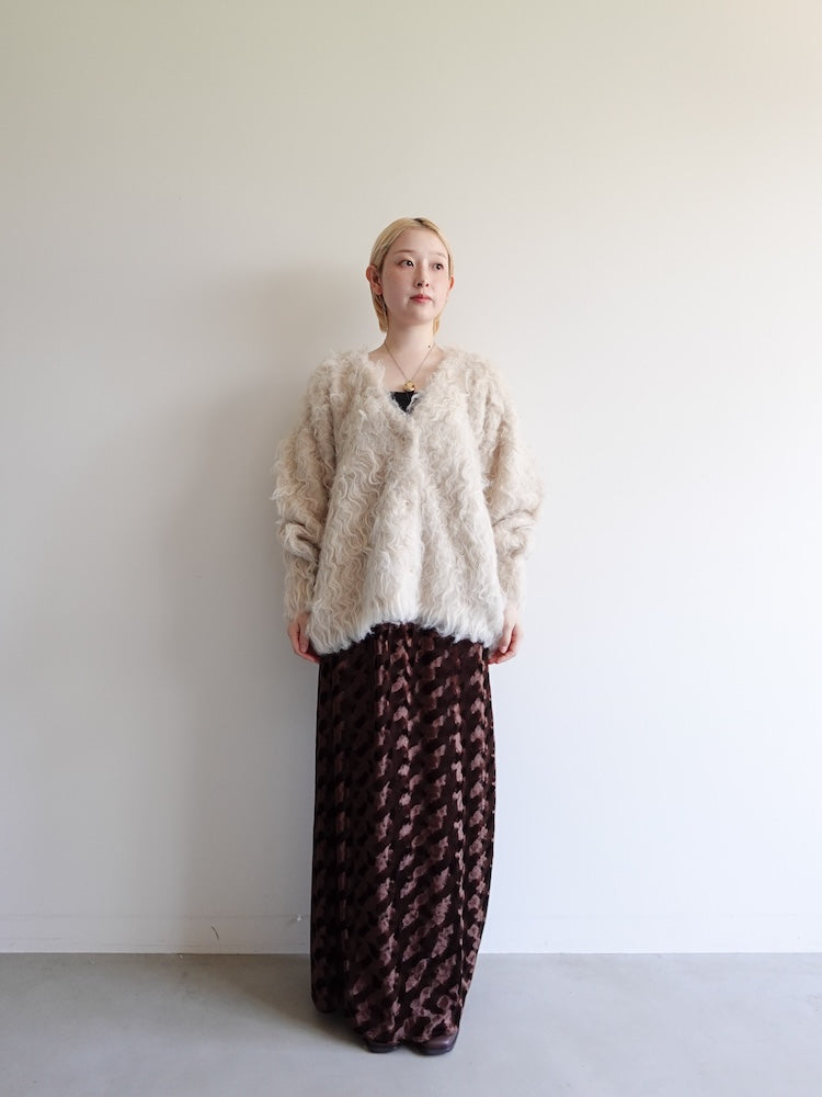 【11月お届け】Carl Shaggy Knit Cardigan