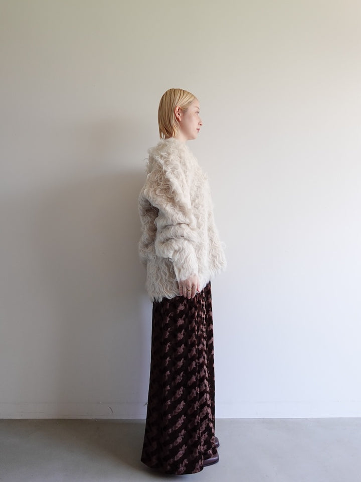 【11月お届け】Carl Shaggy Knit Cardigan