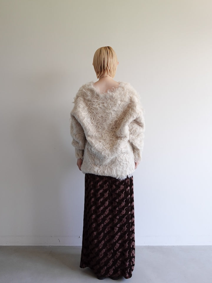 【11月お届け】Carl Shaggy Knit Cardigan