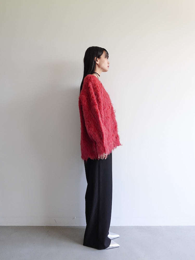 【11月お届け】Carl Shaggy Knit Cardigan