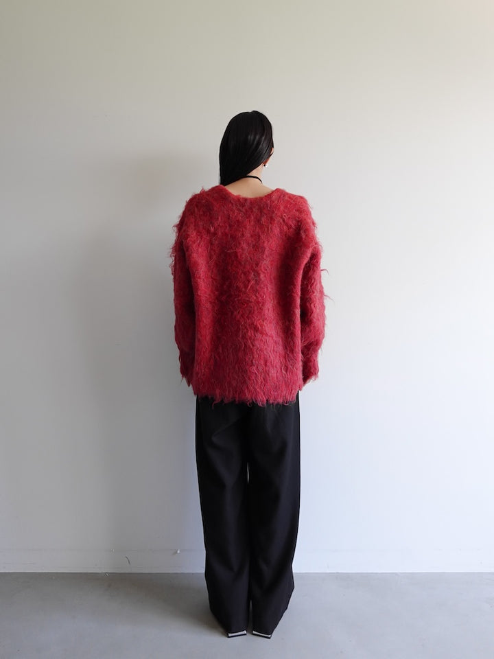 【11月お届け】Carl Shaggy Knit Cardigan