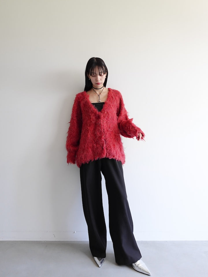 【11月お届け】Carl Shaggy Knit Cardigan