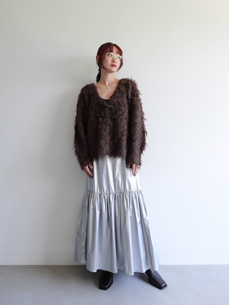 【11月お届け】Carl Shaggy Knit Cardigan