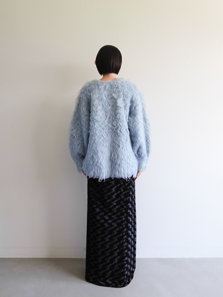 【11月お届け】Carl Shaggy Knit Cardigan