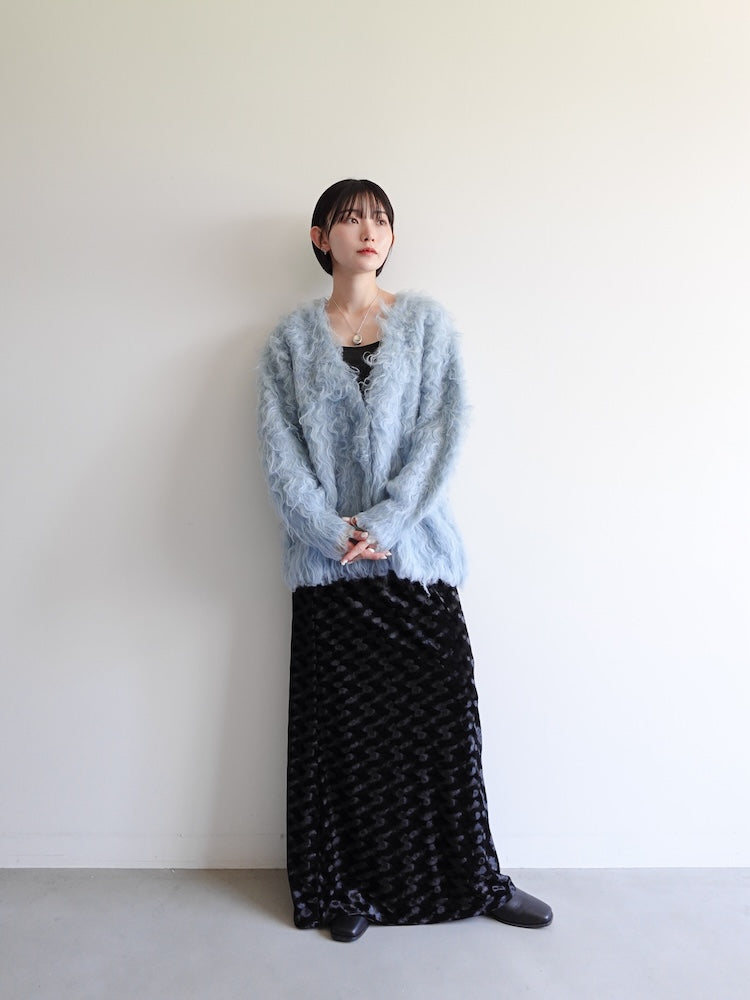 【11月お届け】Carl Shaggy Knit Cardigan