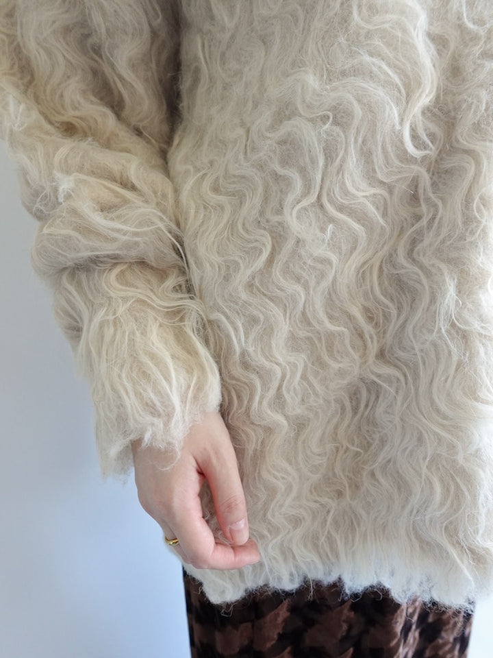 【11月お届け】Carl Shaggy Knit Cardigan