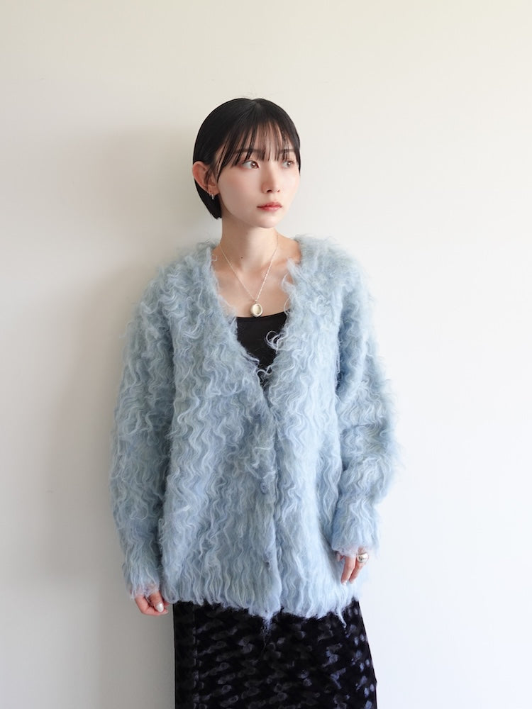 【11月お届け】Carl Shaggy Knit Cardigan