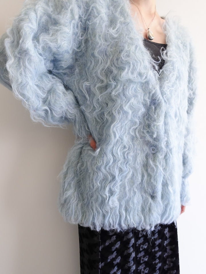 【11月お届け】Carl Shaggy Knit Cardigan