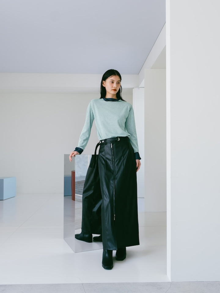 モデル身長:173cm / カラー:Mint×Navy