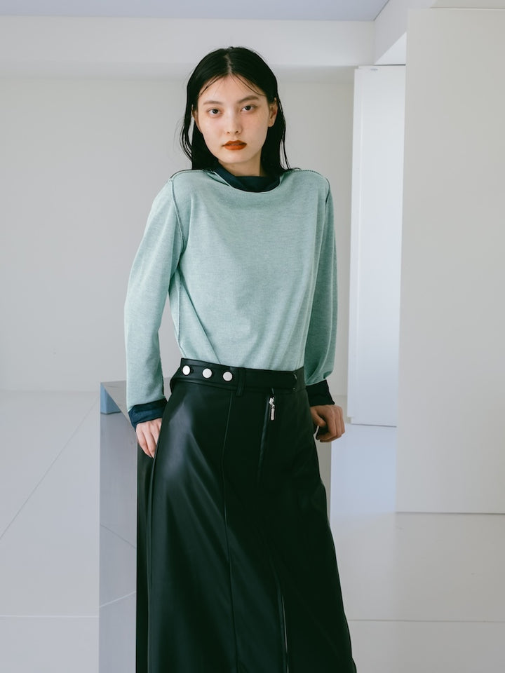 モデル身長:173cm / カラー:Mint×Navy