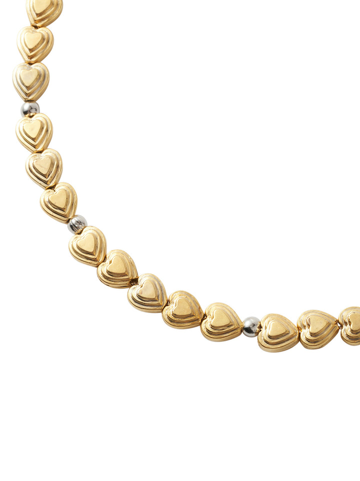 Vintage Parts Heart Necklace