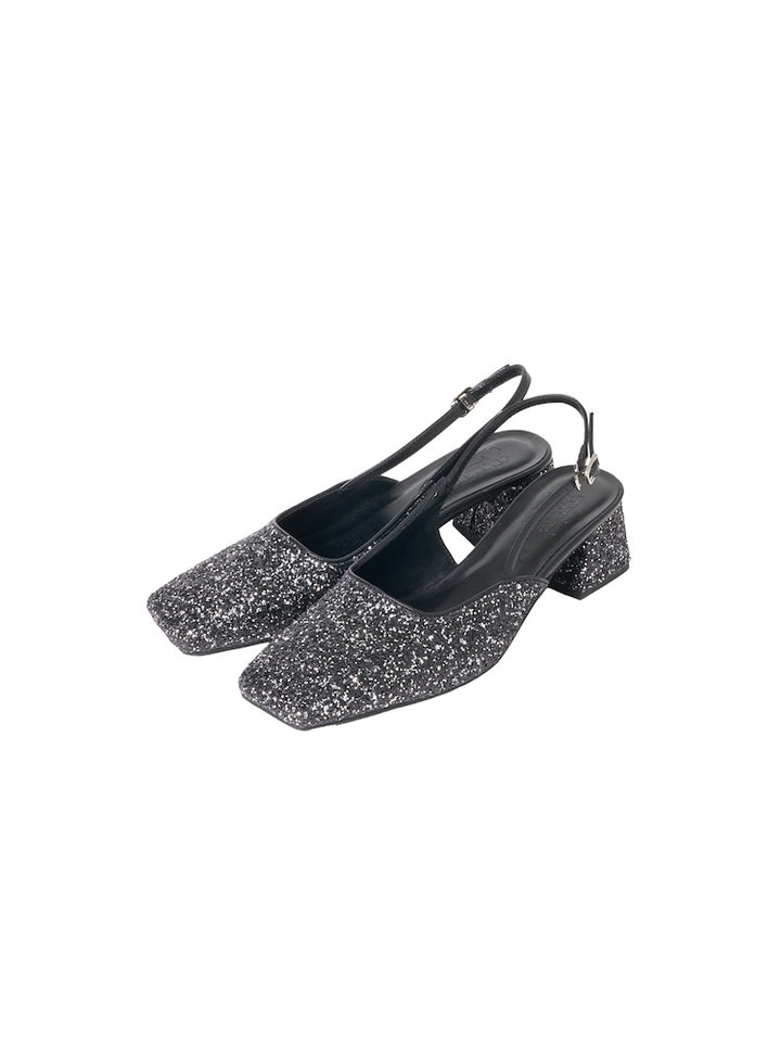 【WEB限定】Glitter Sling Back Pumps
