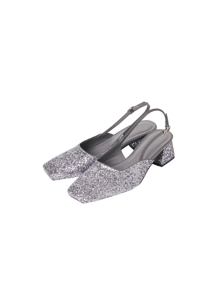 【WEB限定】Glitter Sling Back Pumps