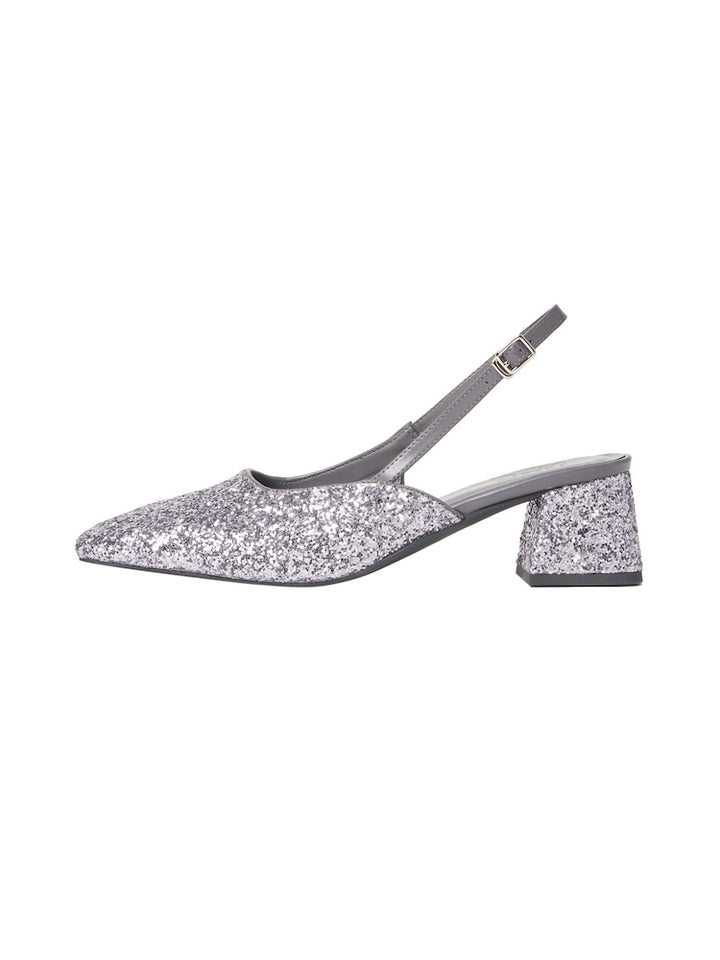 【WEB限定】Glitter Sling Back Pumps