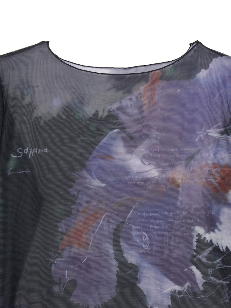 sahara×KOTOKA IZUMI Sheer Top / 03 Fiore