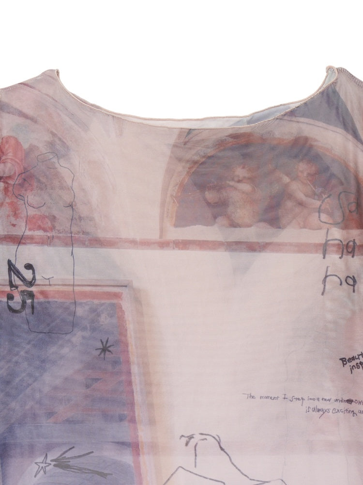 sahara×KOTOKA IZUMI Sheer Top / 01 Ceiling mural