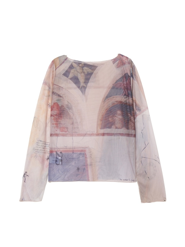 sahara×KOTOKA IZUMI Sheer Top / 01 Ceiling mural