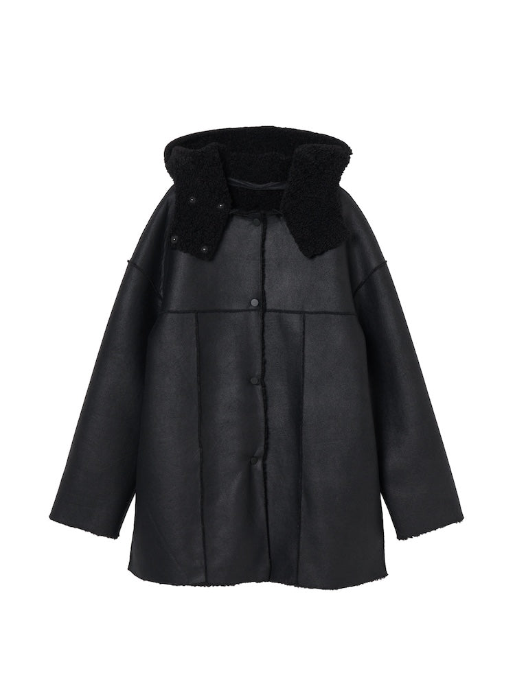 Reversible Hooded Coat