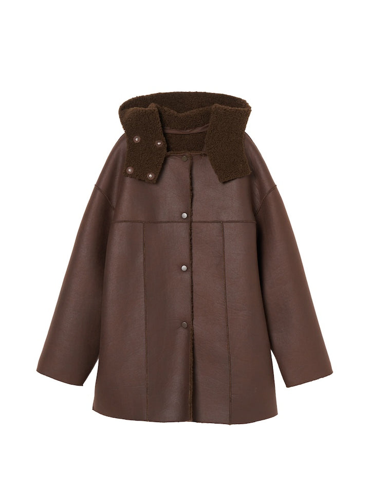 Reversible Hooded Coat