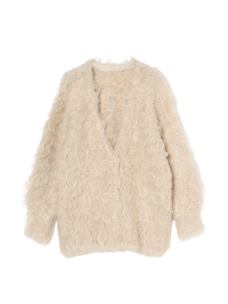 【11月お届け】Carl Shaggy Knit Cardigan
