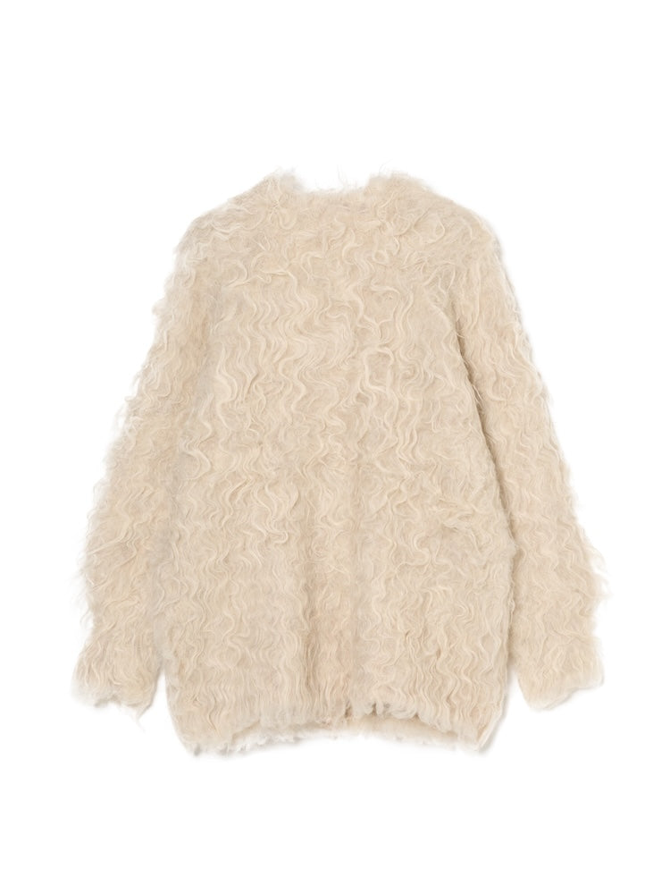 【11月お届け】Carl Shaggy Knit Cardigan