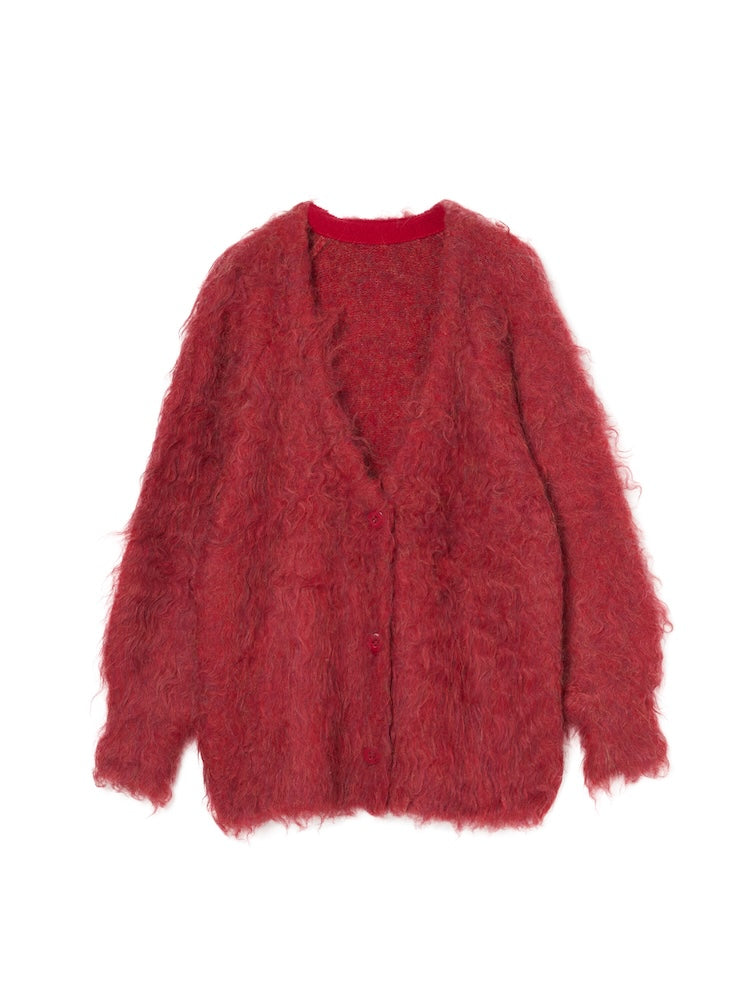 【11月お届け】Carl Shaggy Knit Cardigan
