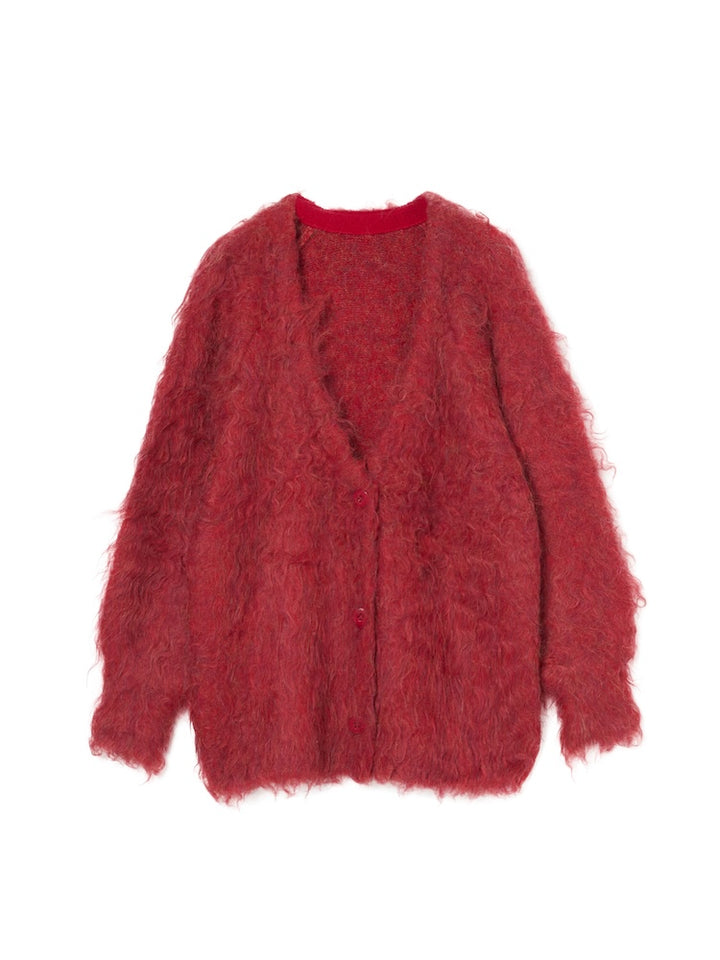 【11月お届け】Carl Shaggy Knit Cardigan