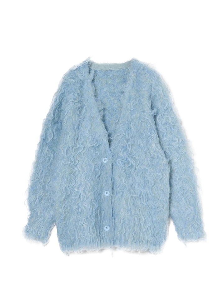 【11月お届け】Carl Shaggy Knit Cardigan