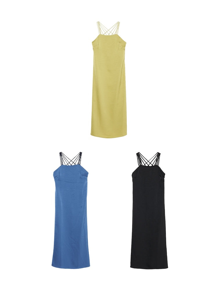 Back Cross Spaghetti Dress