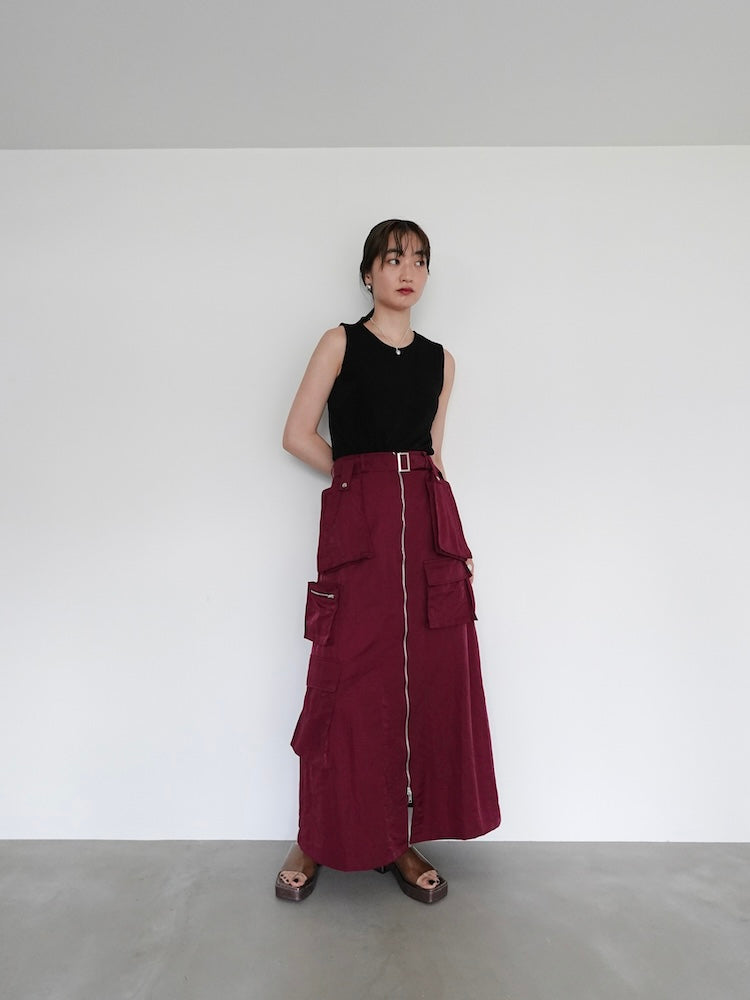 モデル身長:168cm / カラー:Bordeaux