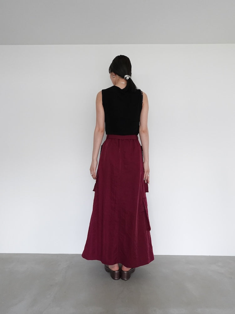 モデル身長:168cm / カラー:Bordeaux