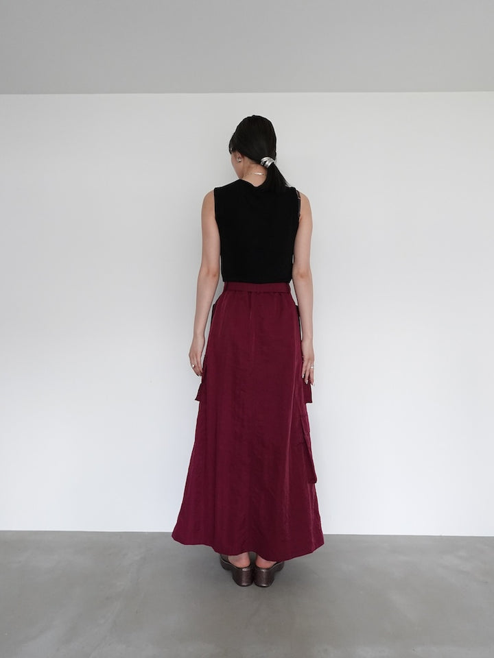 モデル身長:168cm / カラー:Bordeaux