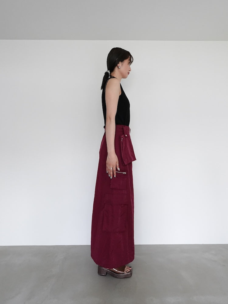 モデル身長:168cm / カラー:Bordeaux