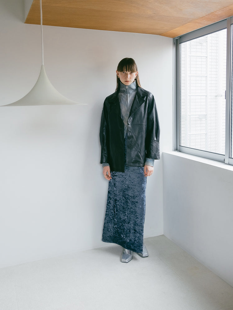 モデル身長:171cm / カラー:Blue / サイズ:S,M