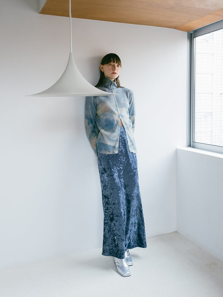 モデル身長:171cm / カラー:Blue / サイズ:S,M