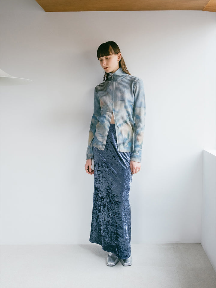 モデル身長:171cm / カラー:Blue / サイズ:S,M