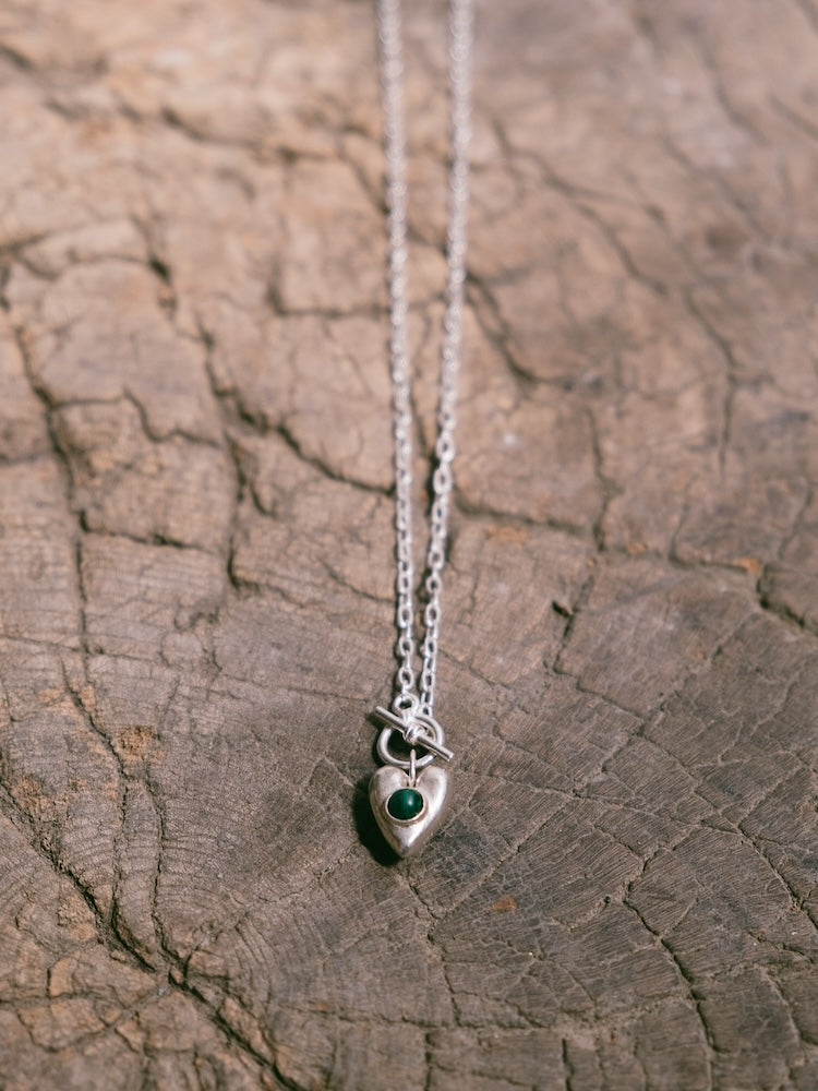 カラー:Silver × Malachite (Green)