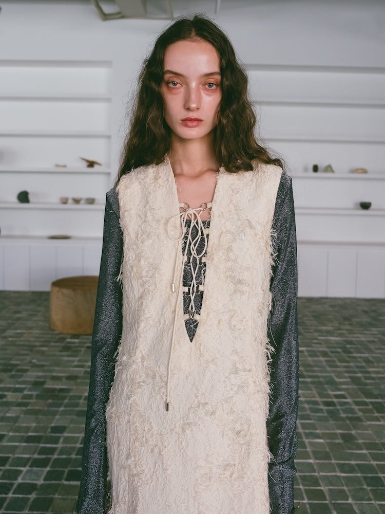 モデル身長:174cm / カラー:Ivory