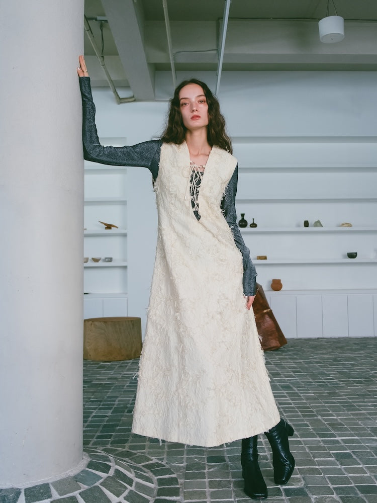 モデル身長:174cm / カラー:Ivory