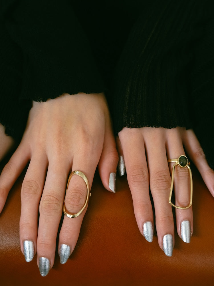 カラー:Gold × Labradorite (Gray)