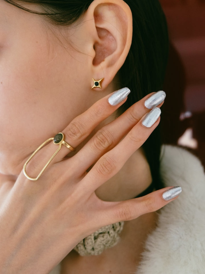 カラー:Gold × Labradorite (Gray)