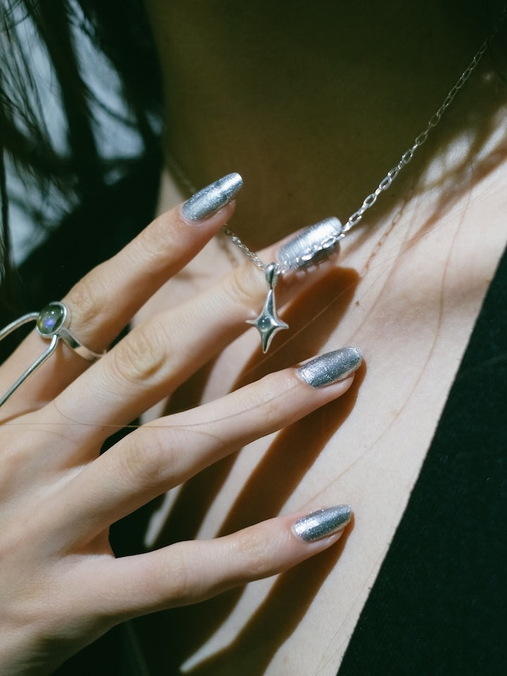 カラー:Silver × Labradorite (Gray)