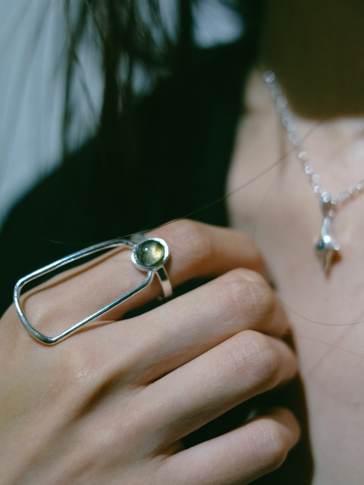 カラー:Silver × Labradorite (Gray)