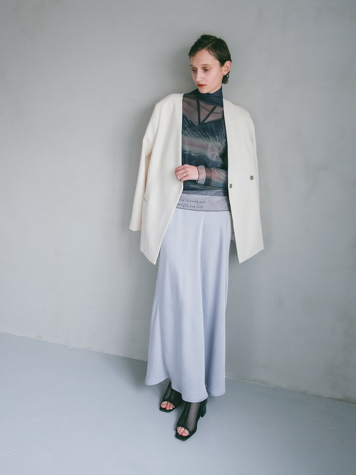 モデル身長:172cm / カラー:LightBlue / モデル着用サイズ:M