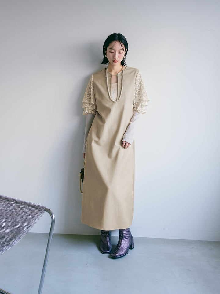 モデル身長:165cm / カラー:Beige