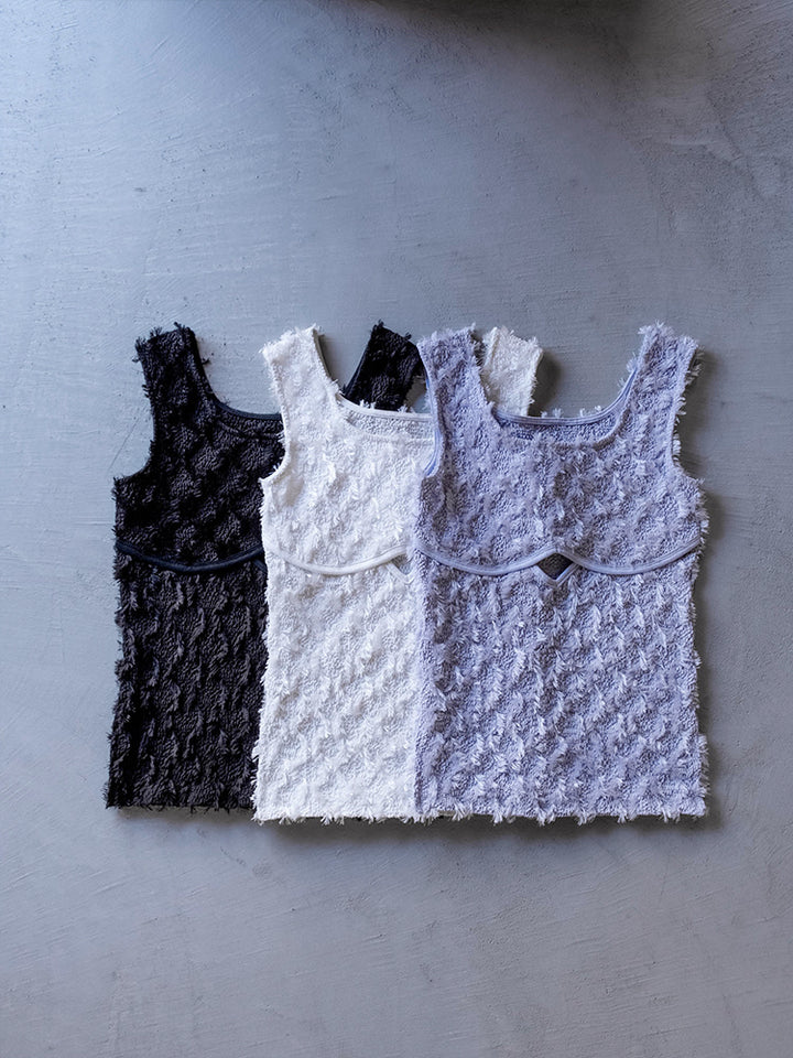 Fluffy Cutout Top