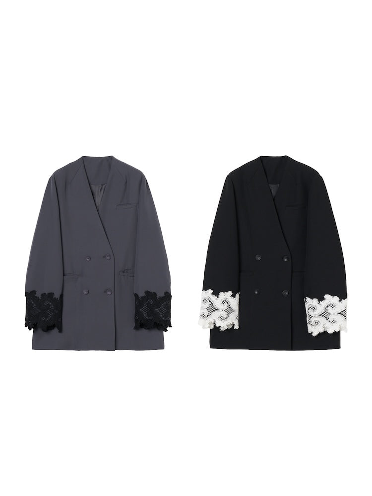 Lace Cuff Over Jacket